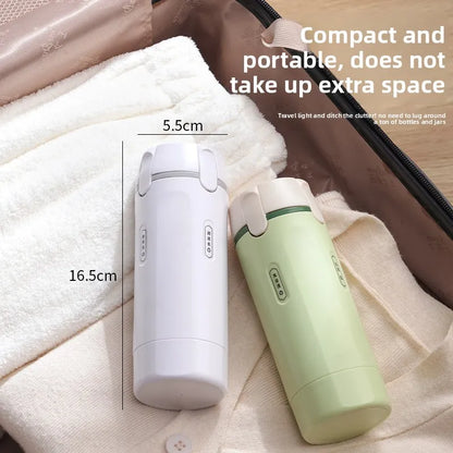Four-In-One Travel Dispensing Bottle for Toiletries